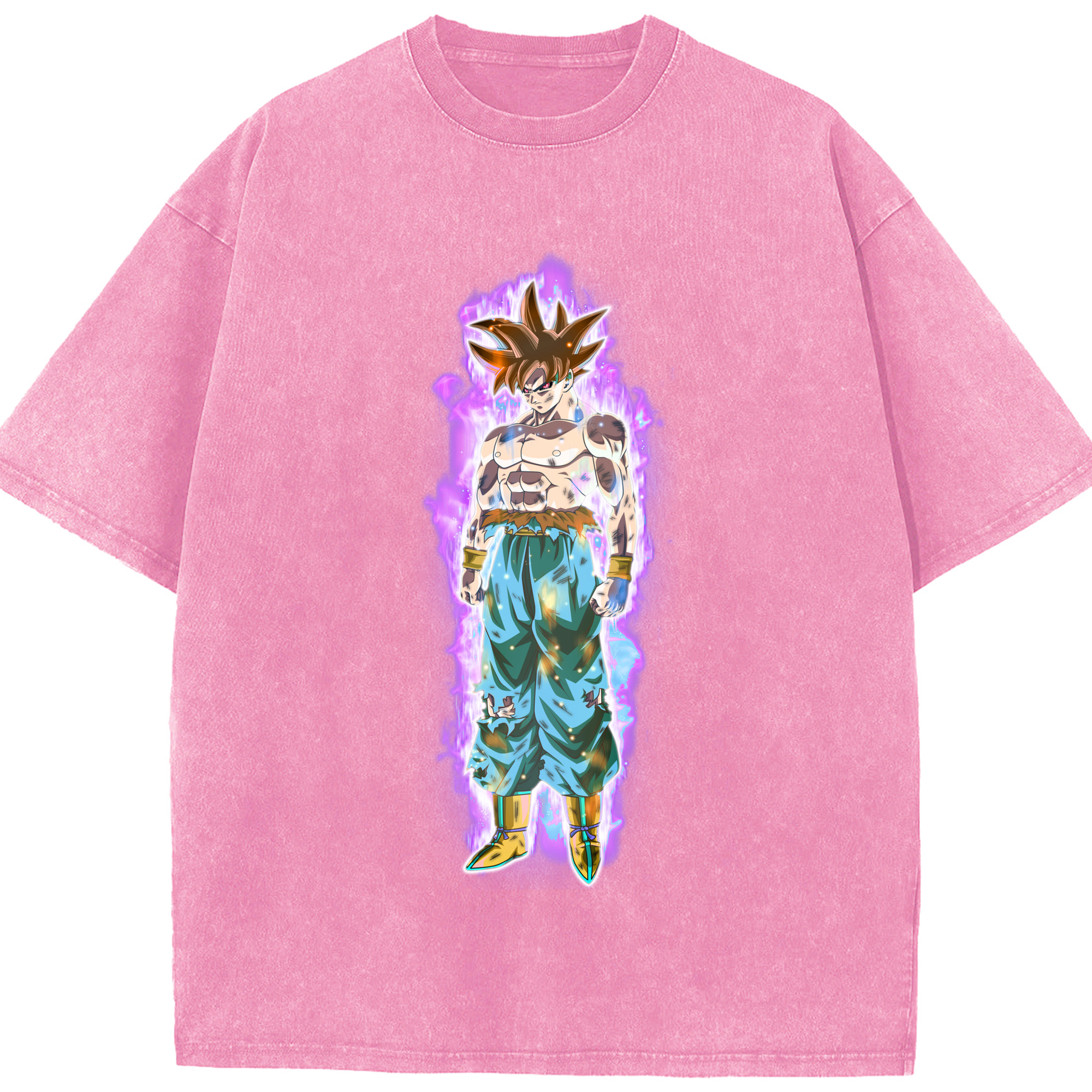 ドラゴンボール 孫悟空（そん ごくう）Son Goku カカロット DRAGON BALL Kakarotto 綿100% ヴィンテージ風 半袖Tシャツ（フロントプリント）